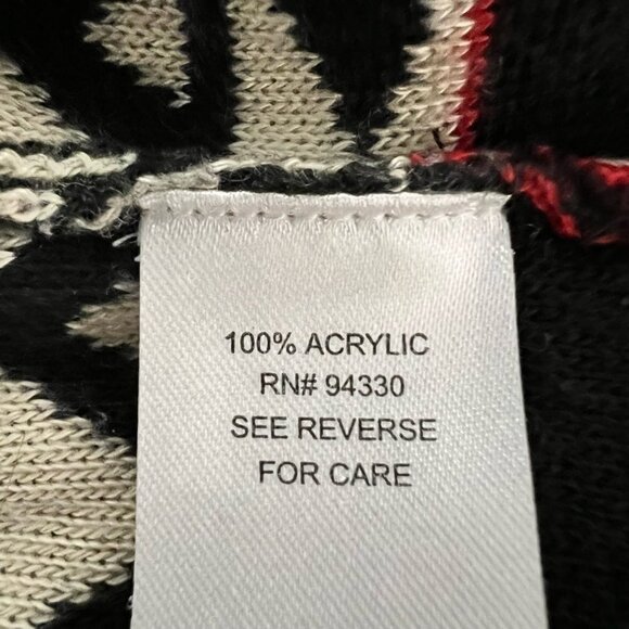 T/O Womens Sweater Dress Multicolor Geometric Stretch Knee Length Sleeve S - Picture 10 of 11